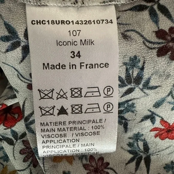 CHLOE Ruffle-trimmed Pleated Floral-print Georgette Mini Dress In Ivory …